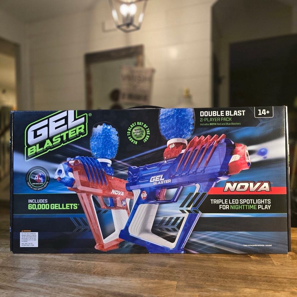 Gel Blaster Nova 2 Pack With 60.000 Gellets Included & Safety Glasses